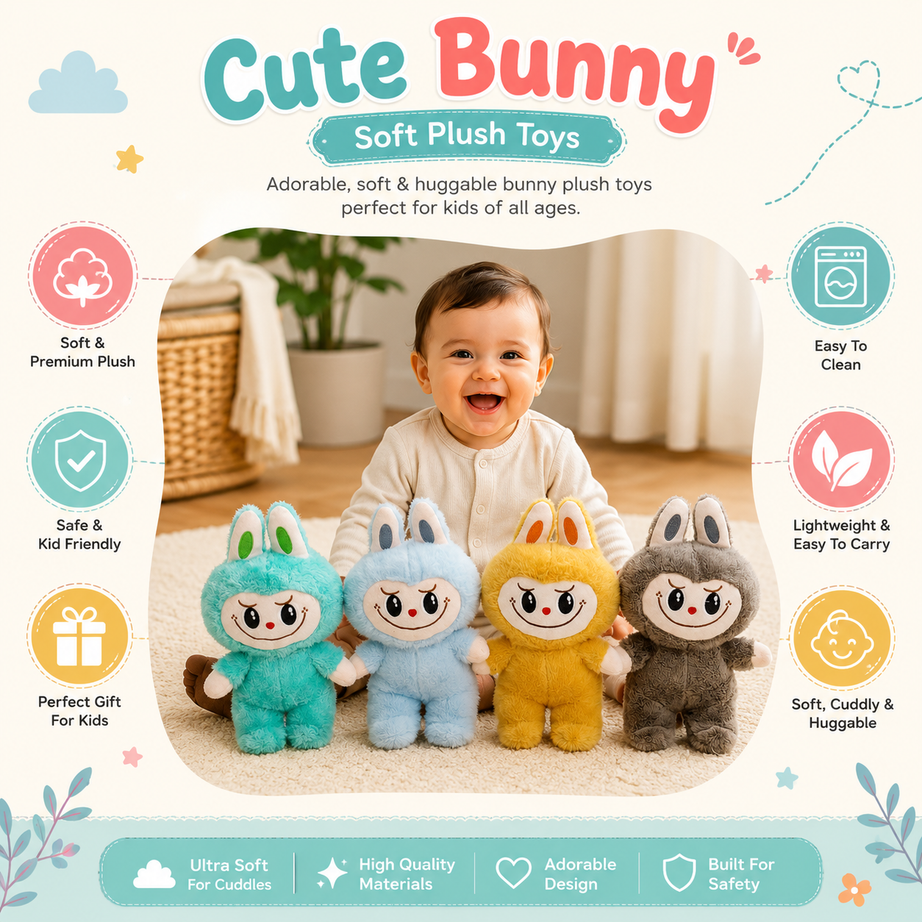 Cute Bunny Soft Plush Toys