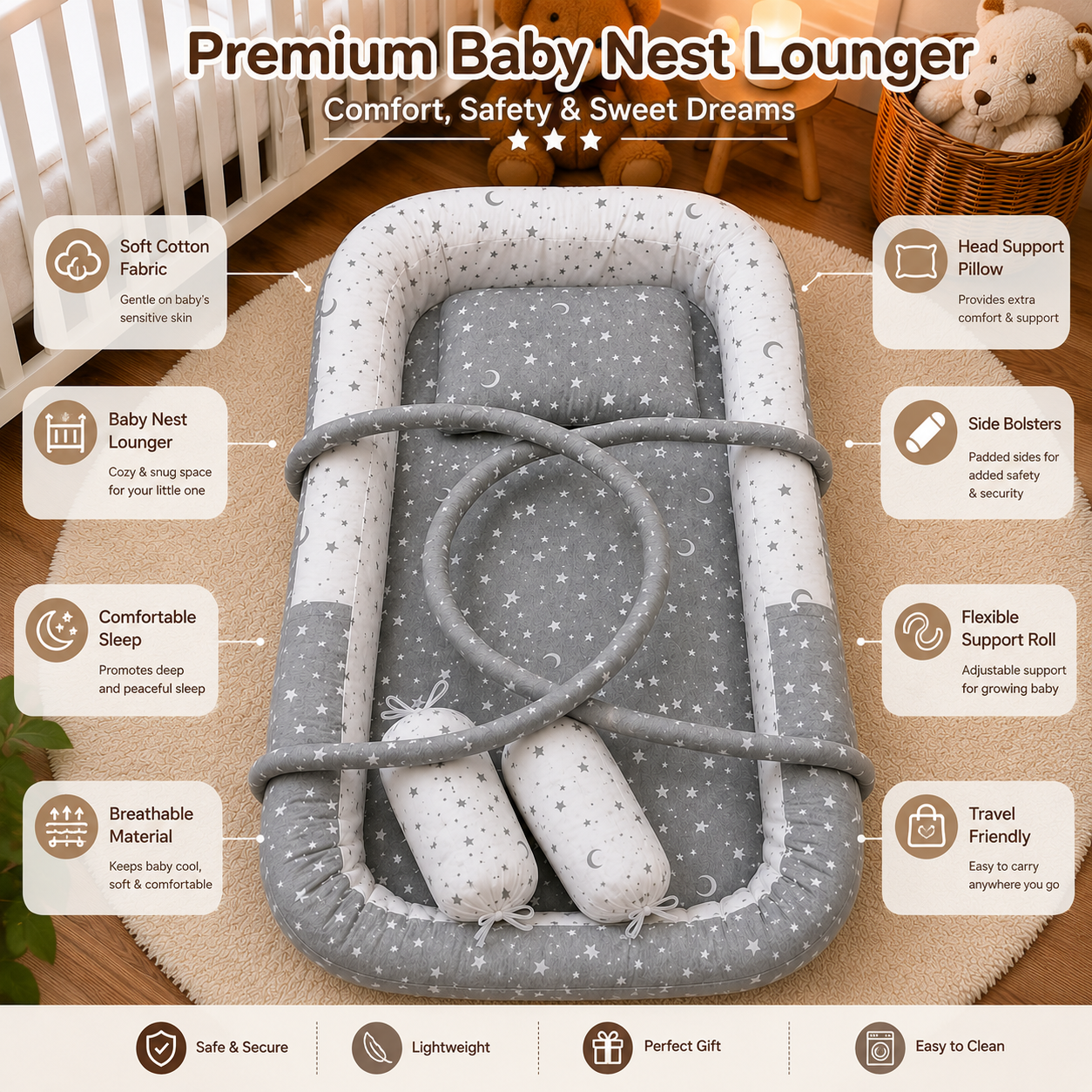 StarNest Baby Lounger