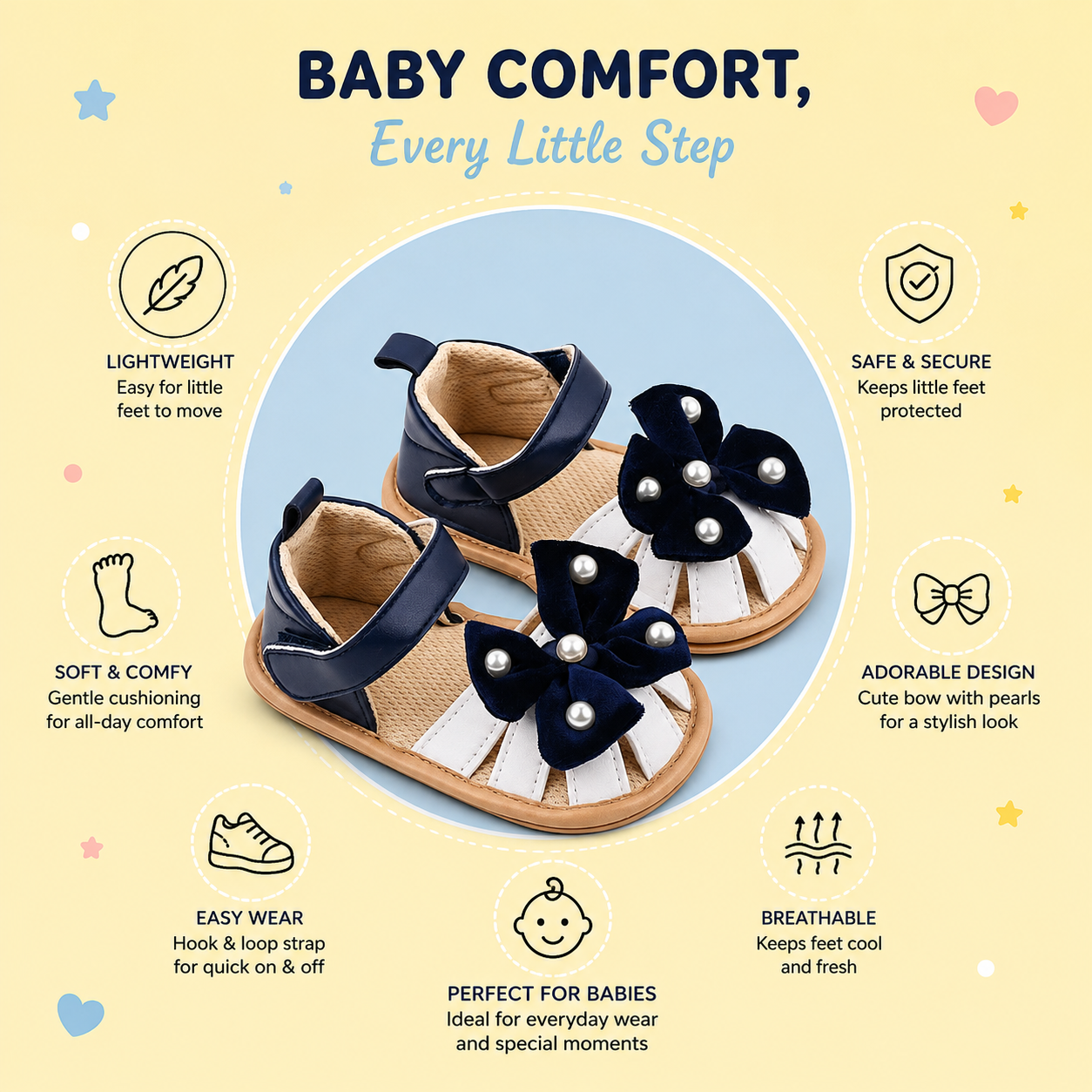 Baby Bow Sandals