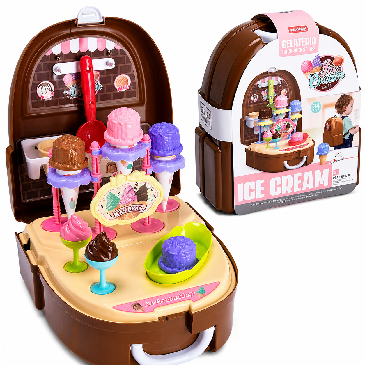 Ice Cream Backpack Set