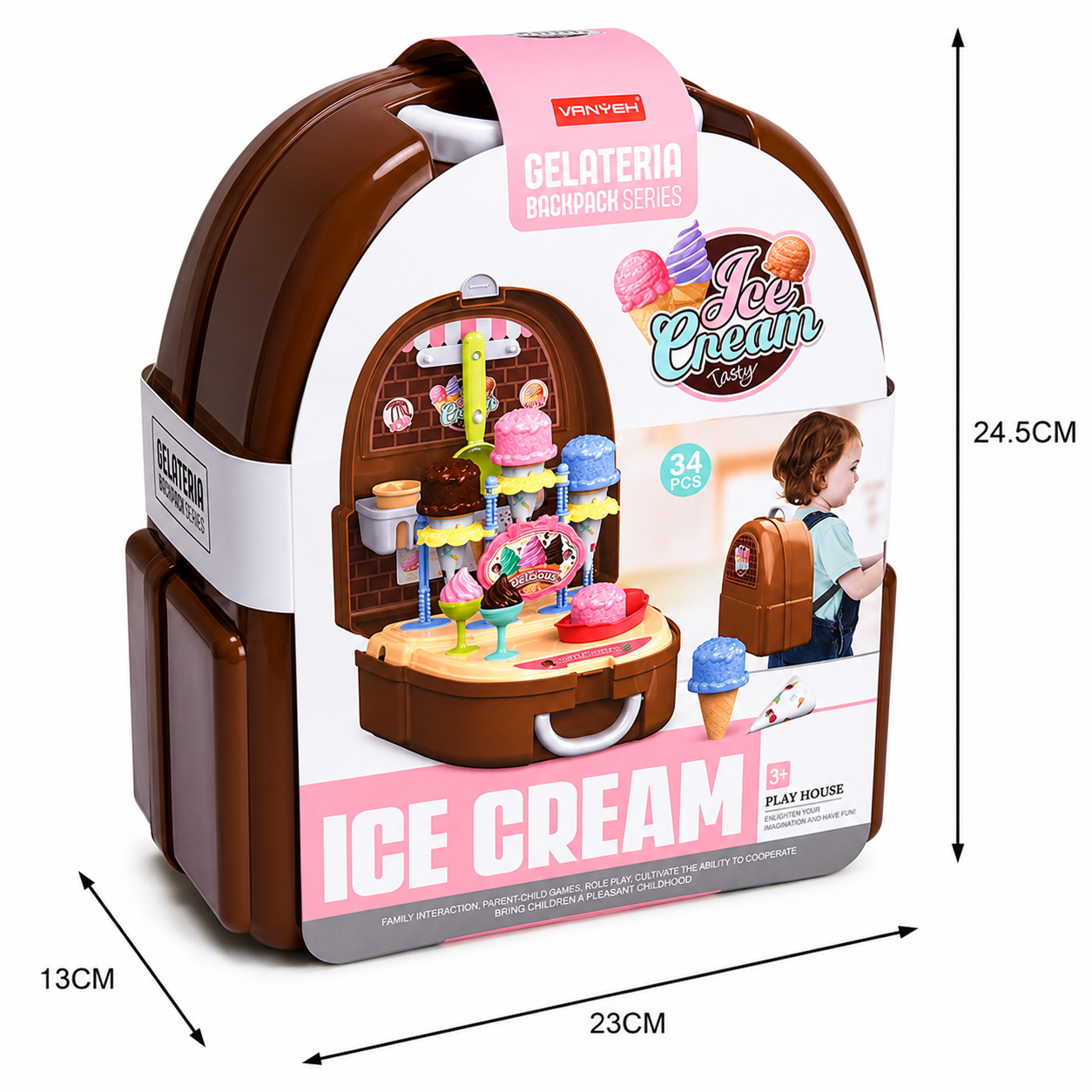 Ice Cream Backpack Set