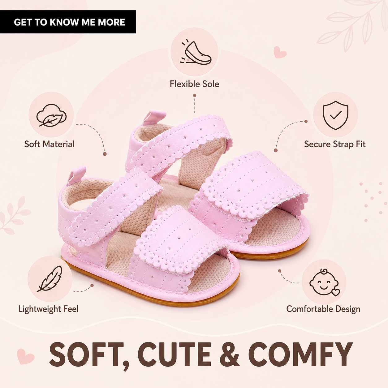 Baby Pink Sandals