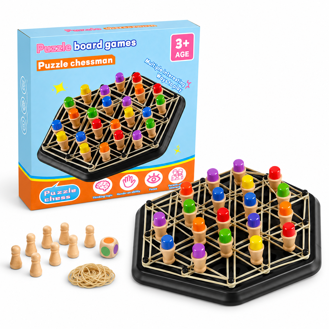 Puzzle Chessman Board Game