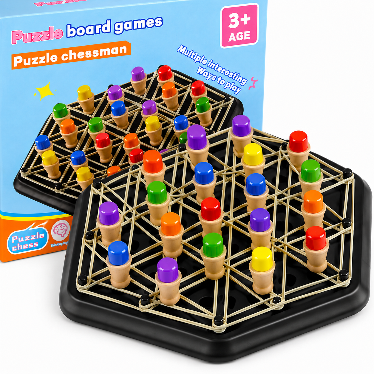 Puzzle Chessman Board Game