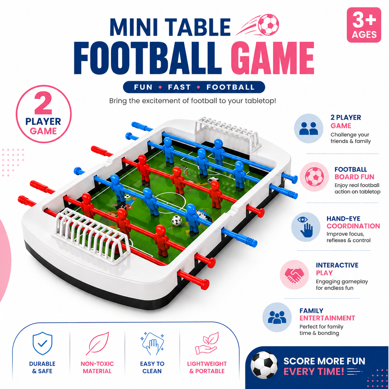 Mini Table Football Game