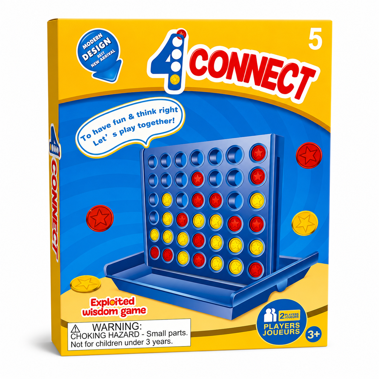 4 Connect Strategy Board Game