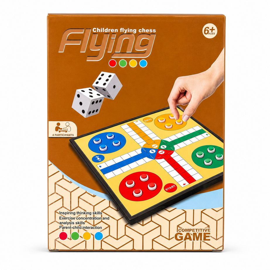 Children Flying Chess Game
