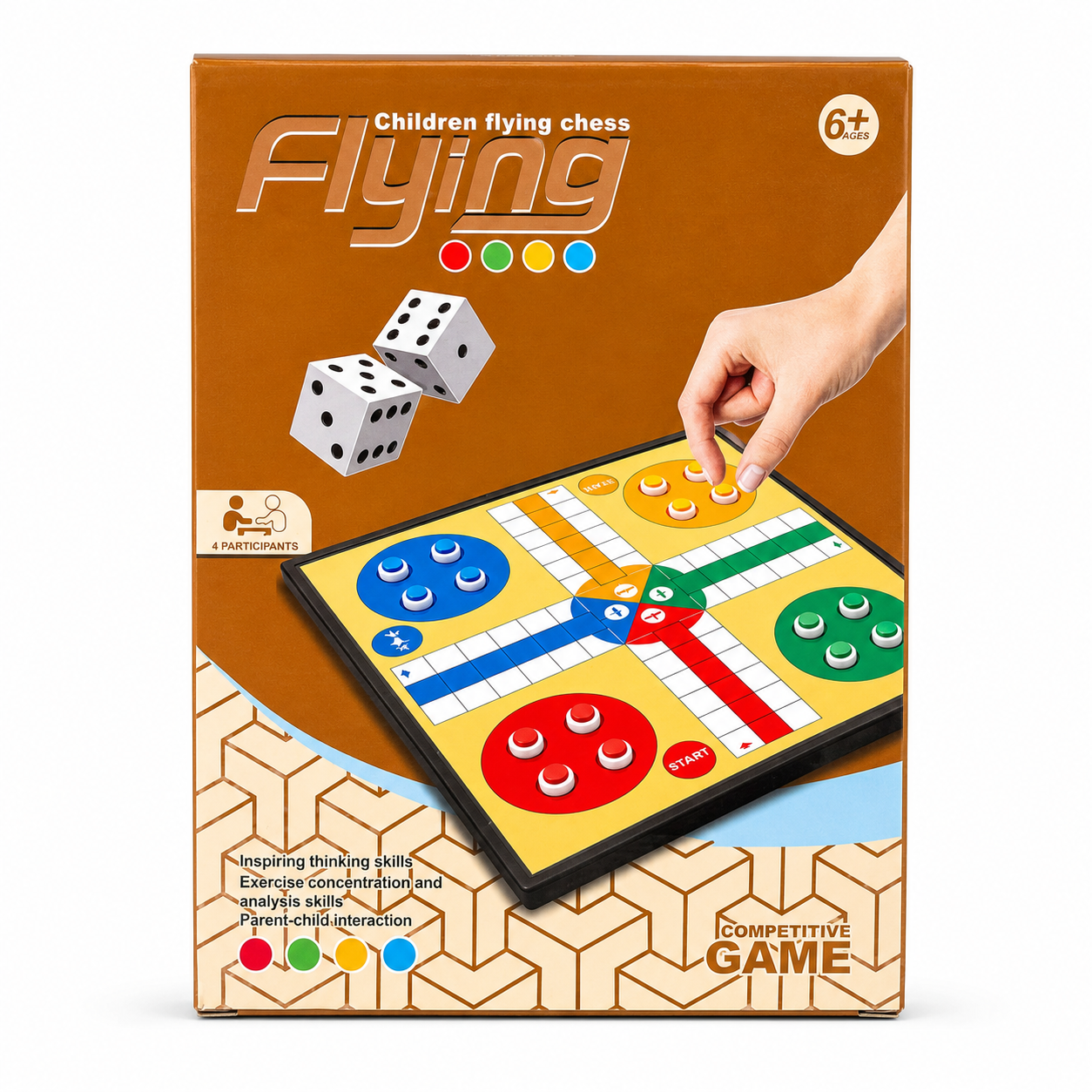 Children Flying Chess Game