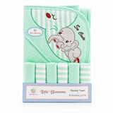 Little Blossoms Hooded Towel Set