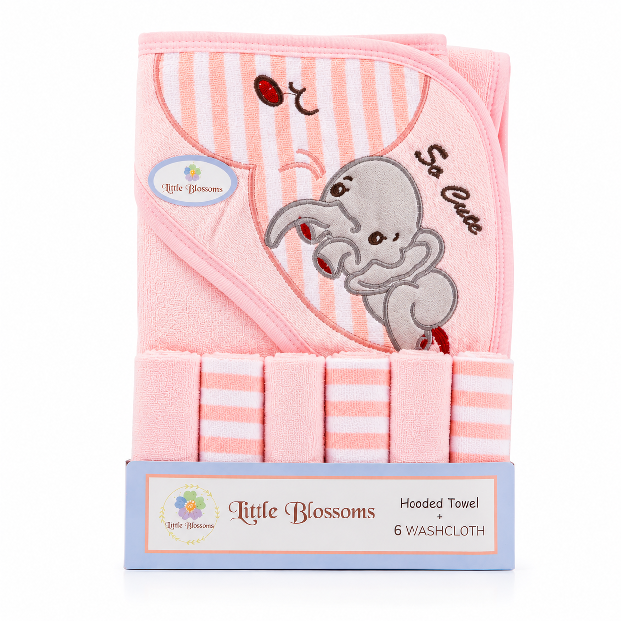 Little Blossoms Hooded Towel Set
