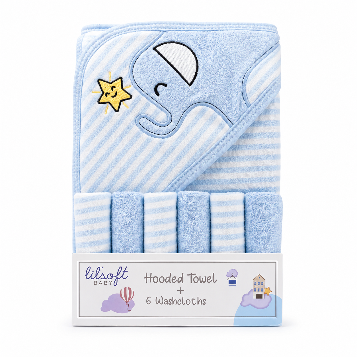 Elephant Hooded Towel Set