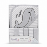 Whale Hooded Towel Set