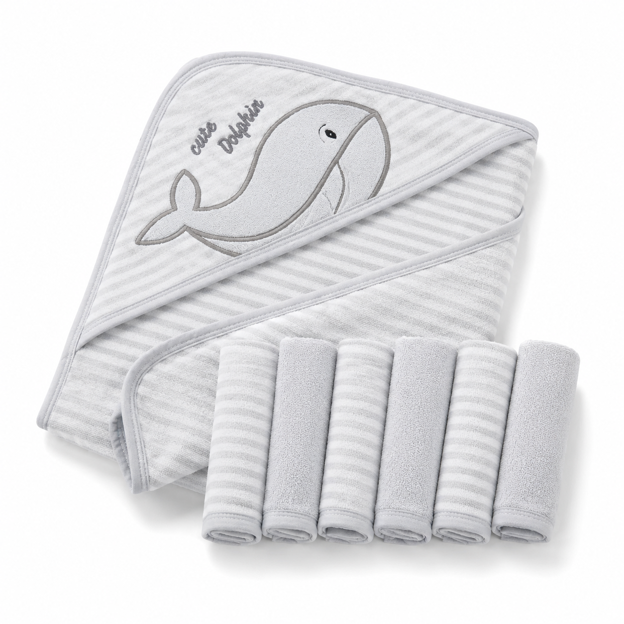 Whale Hooded Towel Set