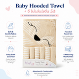 Bear Hooded Towel Set
