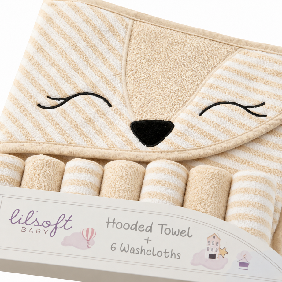 Bear Hooded Towel Set