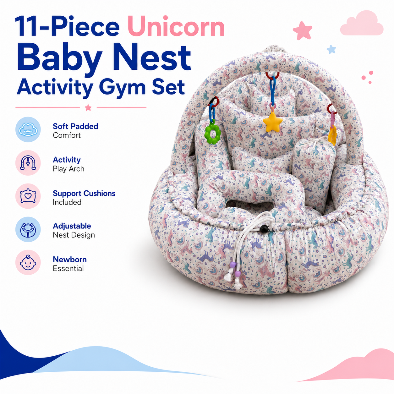 Unicorn 11Pc Bed Set