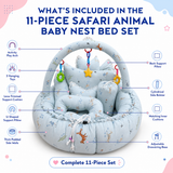 Safari Animal 11Pc Bed Set