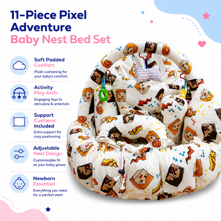 Pixel Adventure 11Pc Bed Set