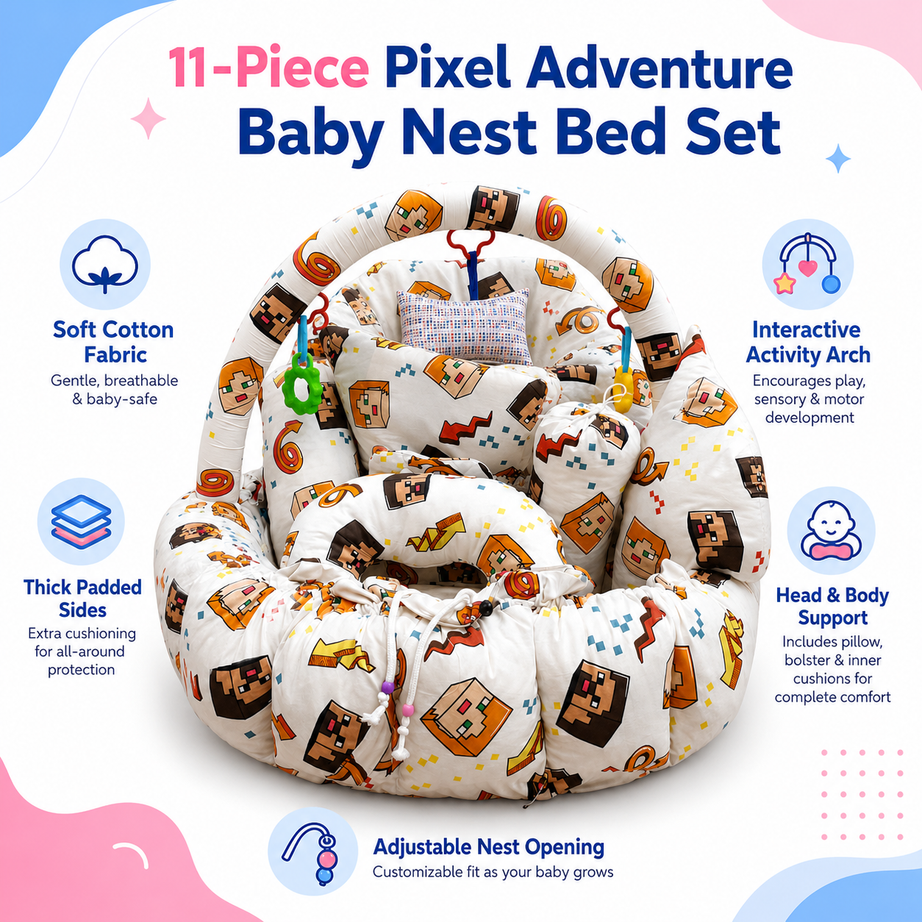 Pixel Adventure 11Pc Bed Set
