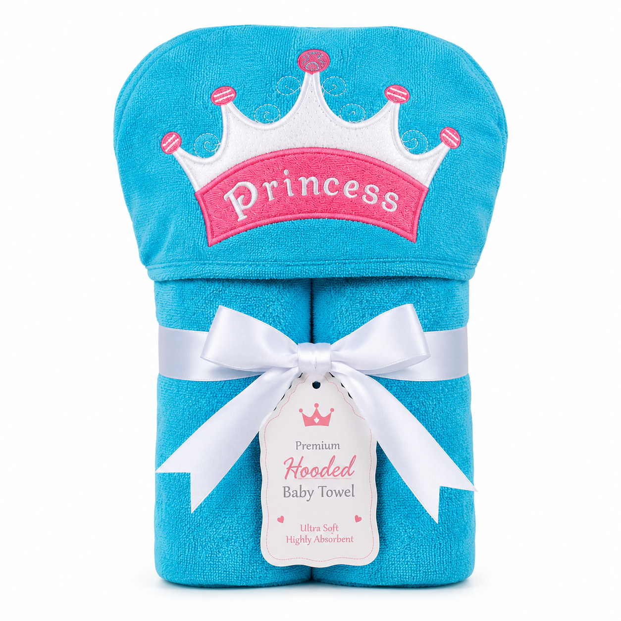 Princess Crown Baby Hooded Towel