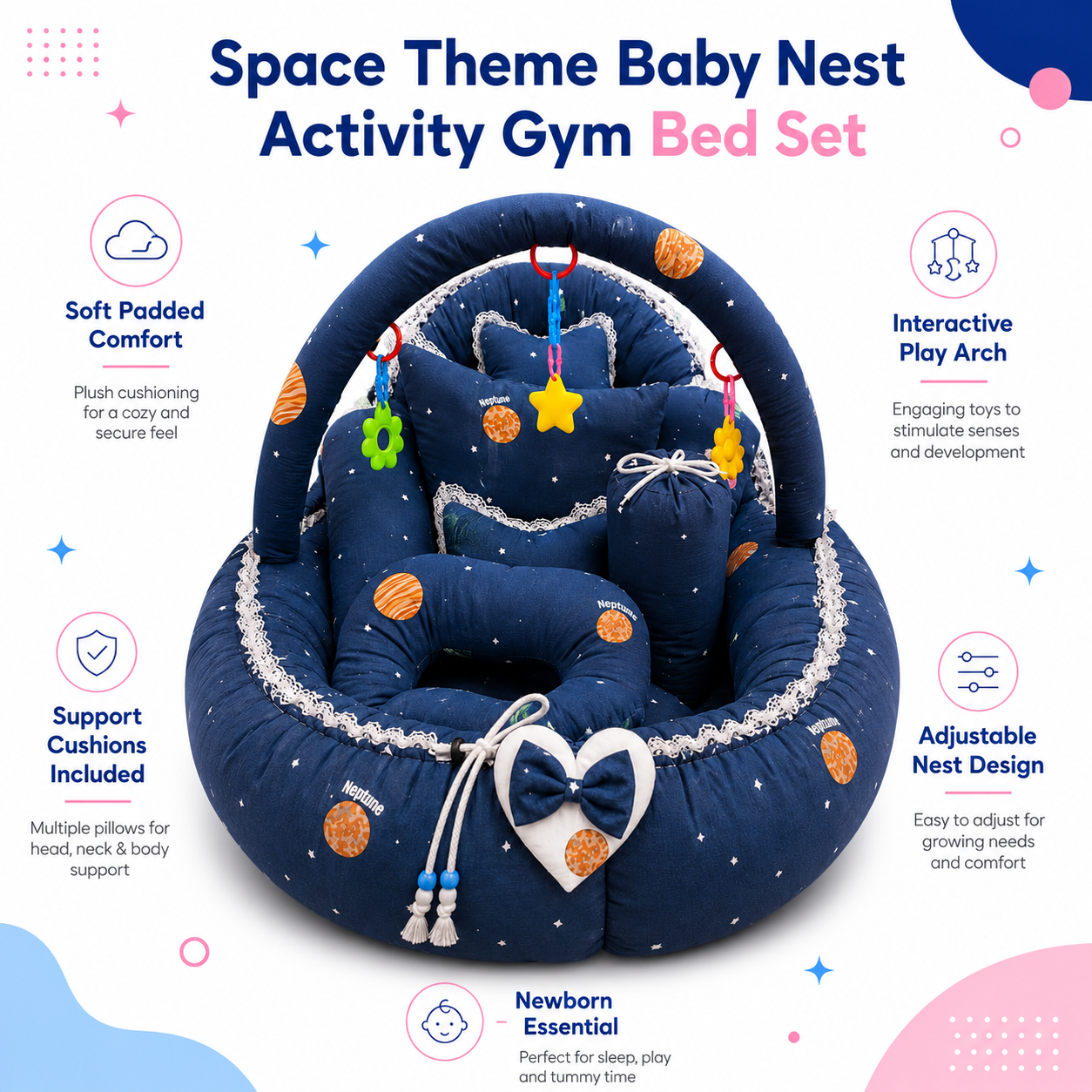 Space Theme 11Pc Bed Set