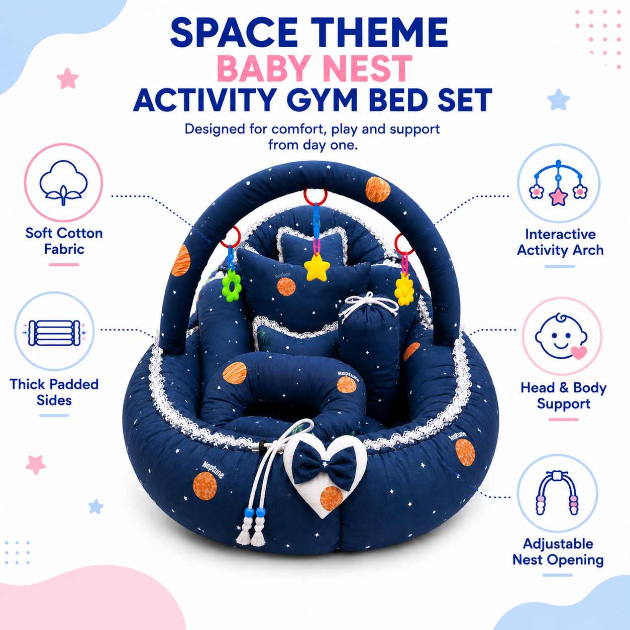 Space Theme 11Pc Bed Set