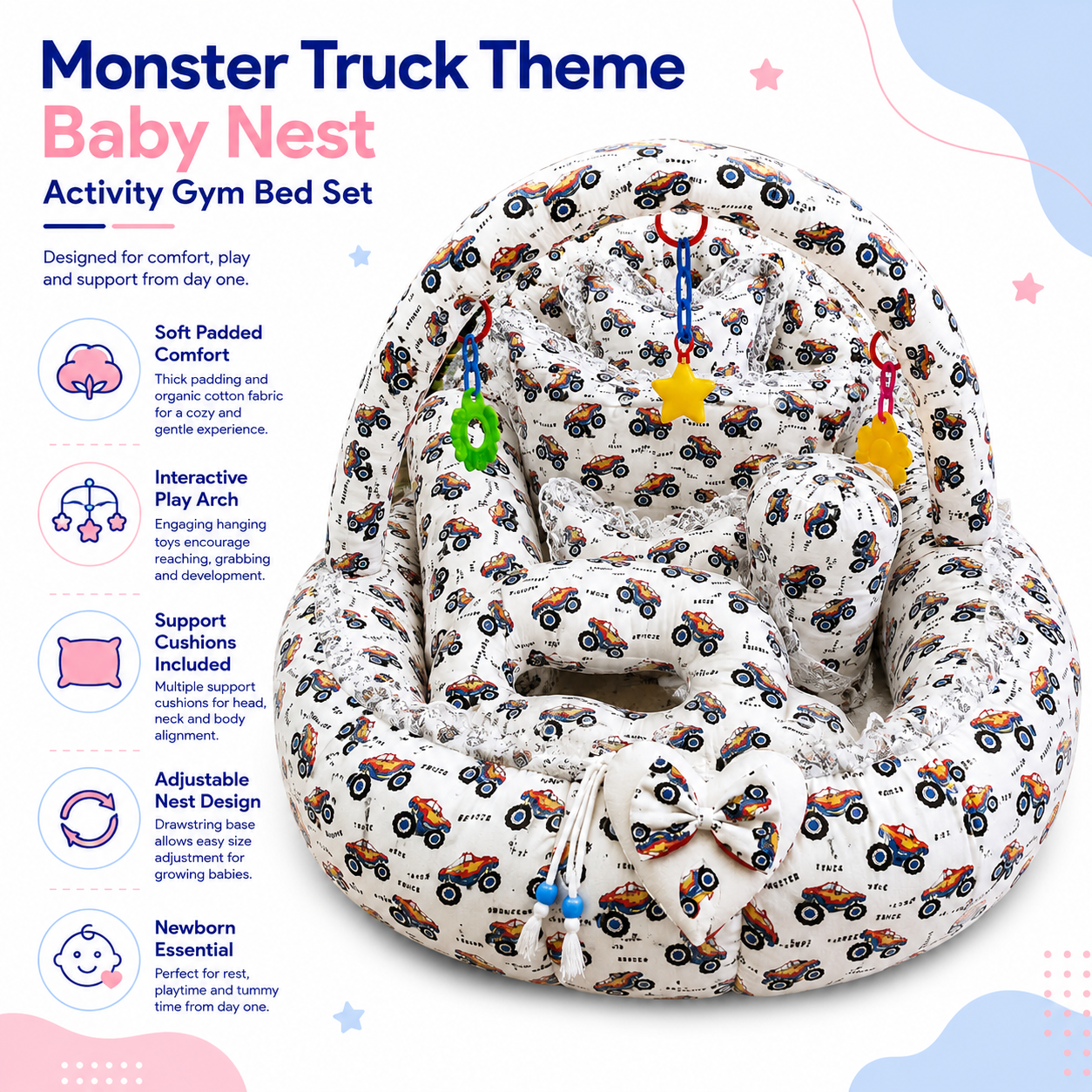 Monster Truck 11Pc Bed Set