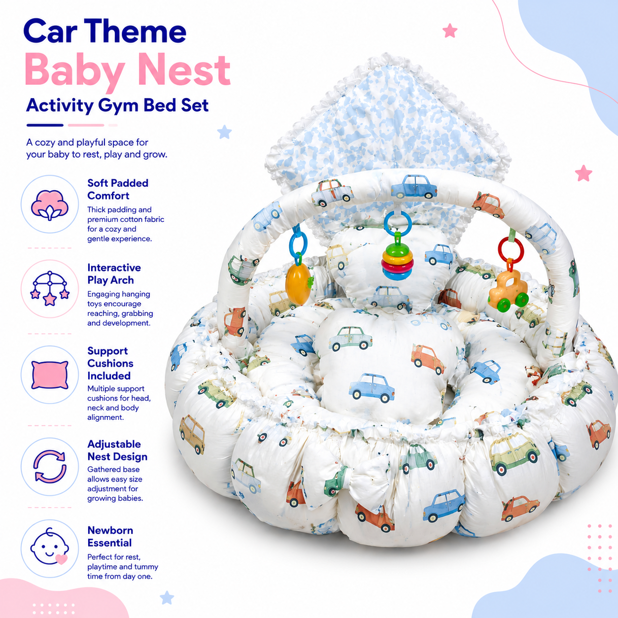 Car Theme Bed Set
