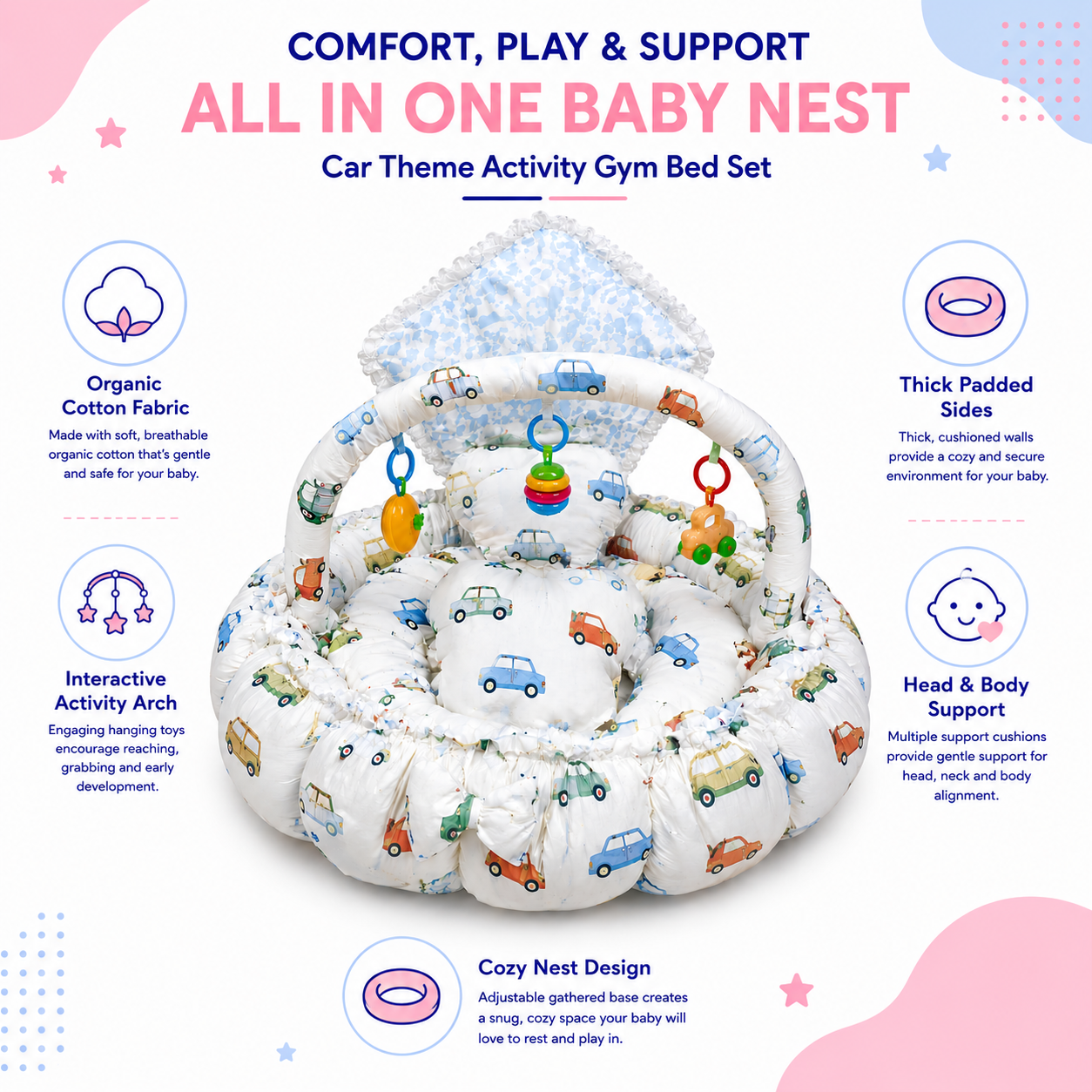 Car Theme Bed Set