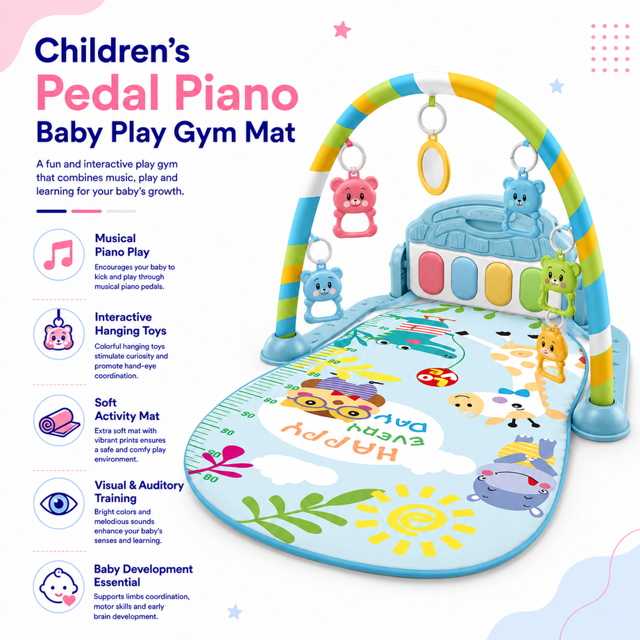 Pedal Piano  Play Gym Mat