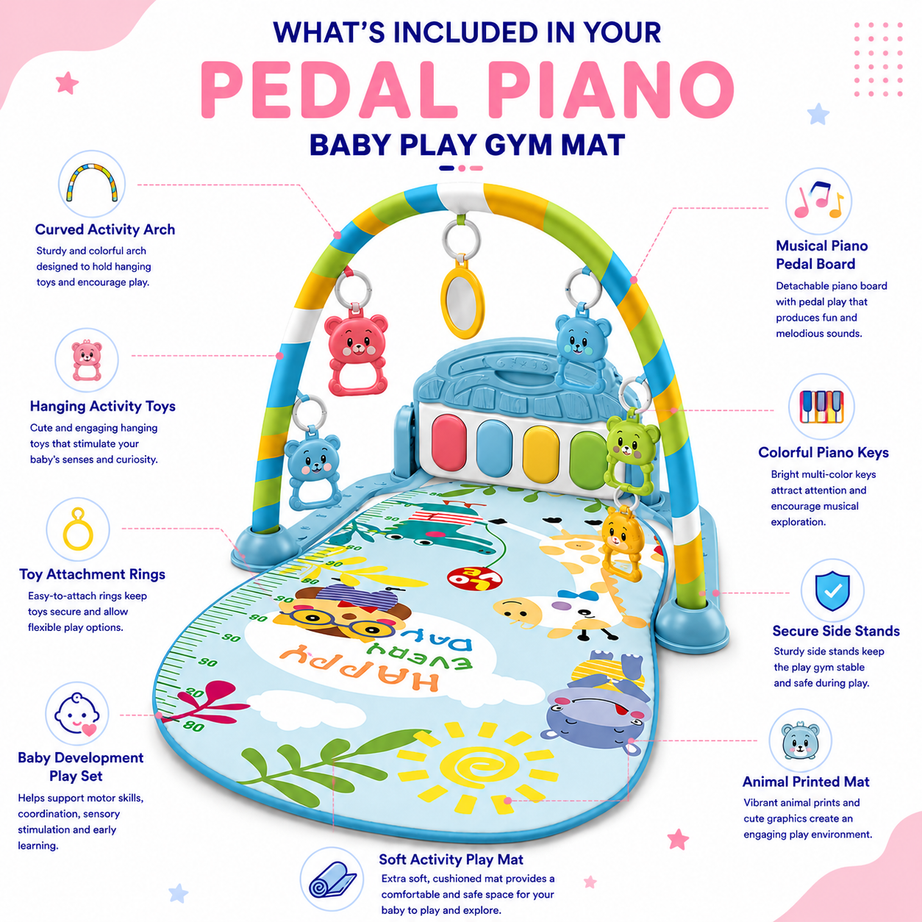Pedal Piano  Play Gym Mat