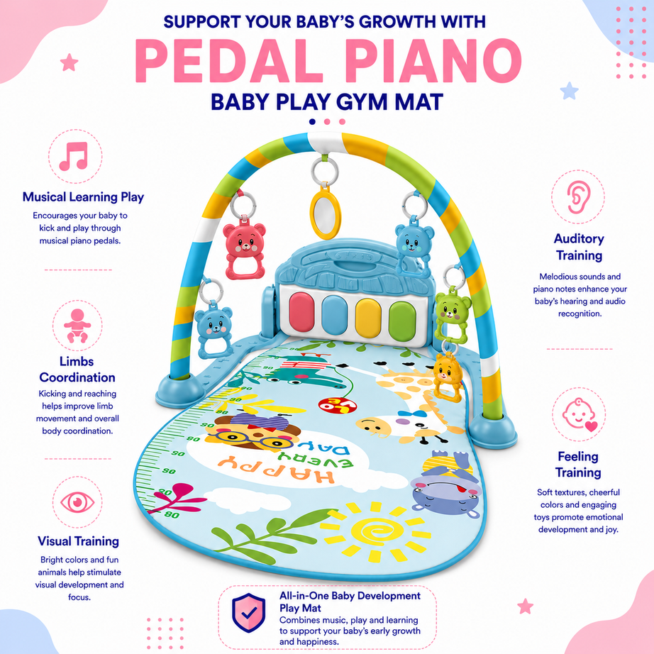 Pedal Piano  Play Gym Mat