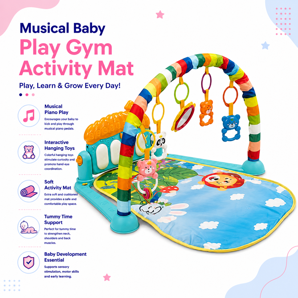 Musical Baby Play Gym Mat
