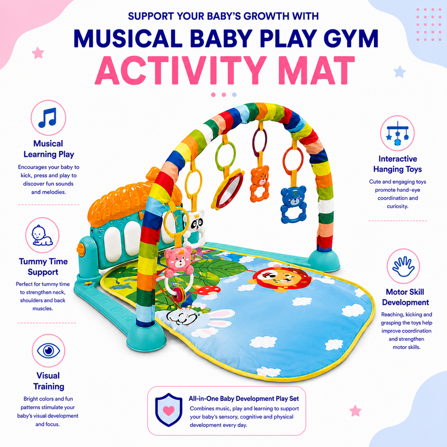 Musical Baby Play Gym Mat
