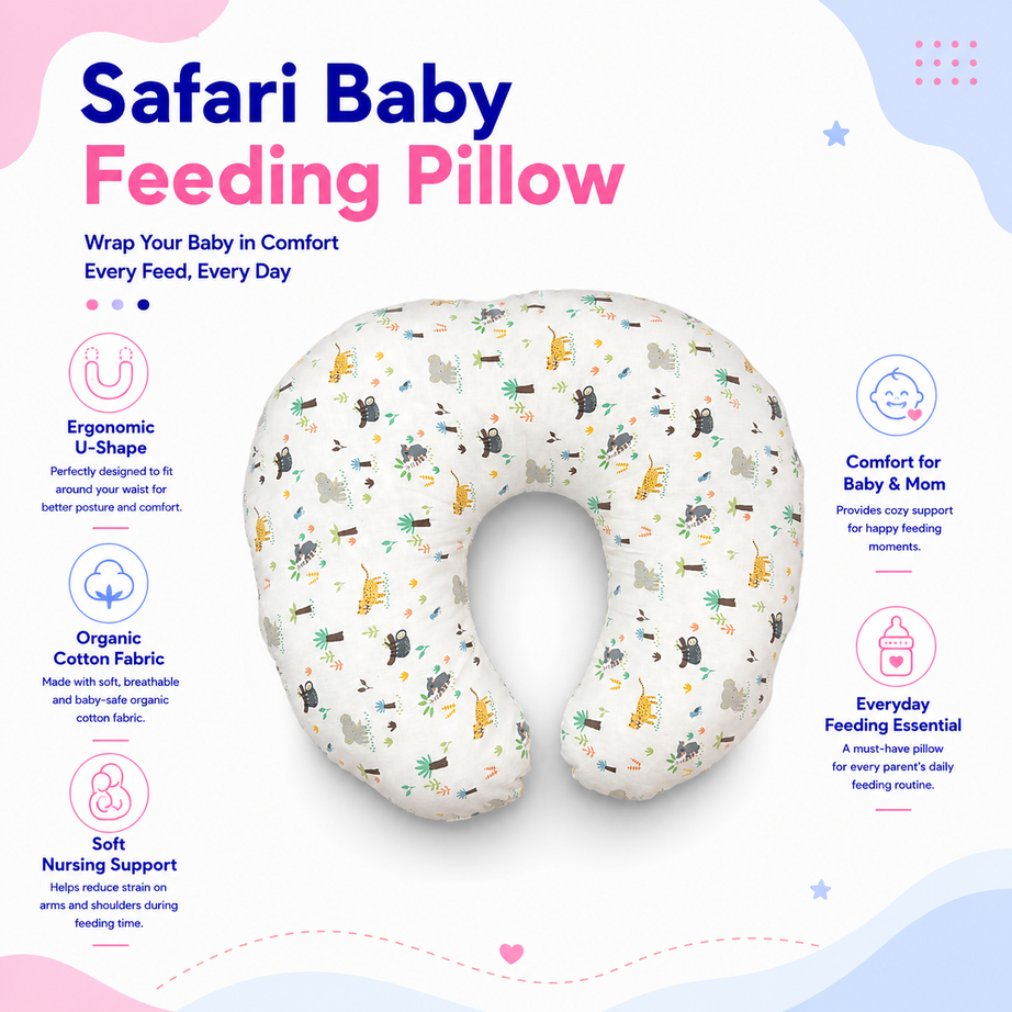 Safari Baby Feeding Pillow