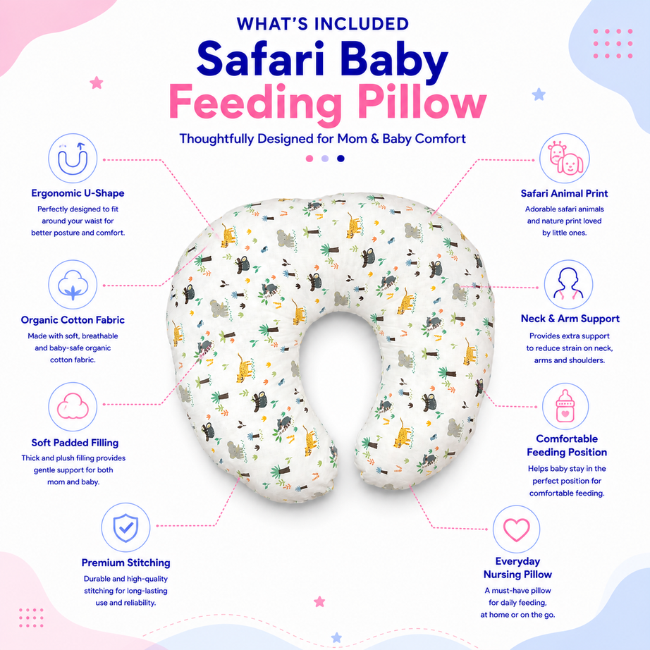 Safari Baby Feeding Pillow