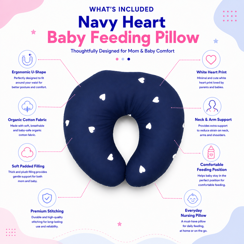 Heart Baby Feeding Pillow