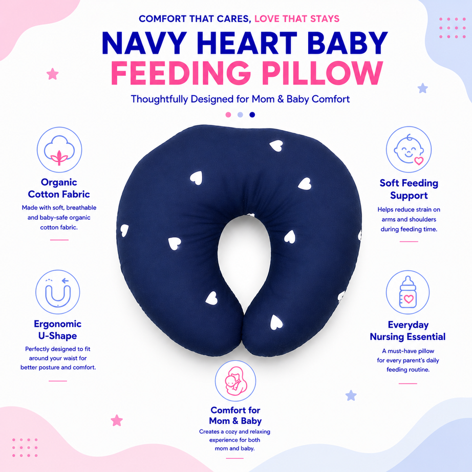 Heart Baby Feeding Pillow