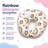 Rainbow Unicorn Nursing Pillow
