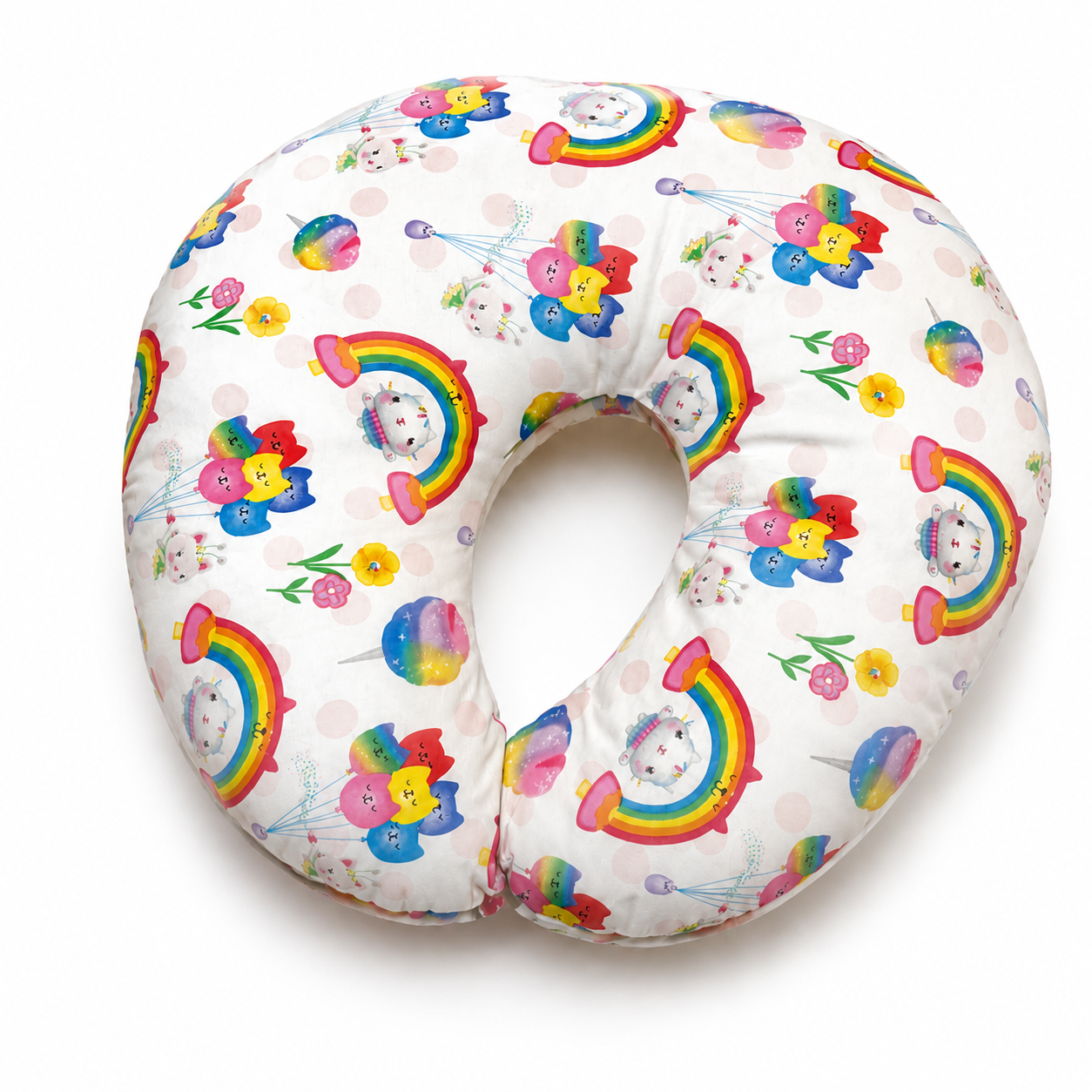 Rainbow Unicorn Nursing Pillow