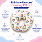 Rainbow Unicorn Nursing Pillow