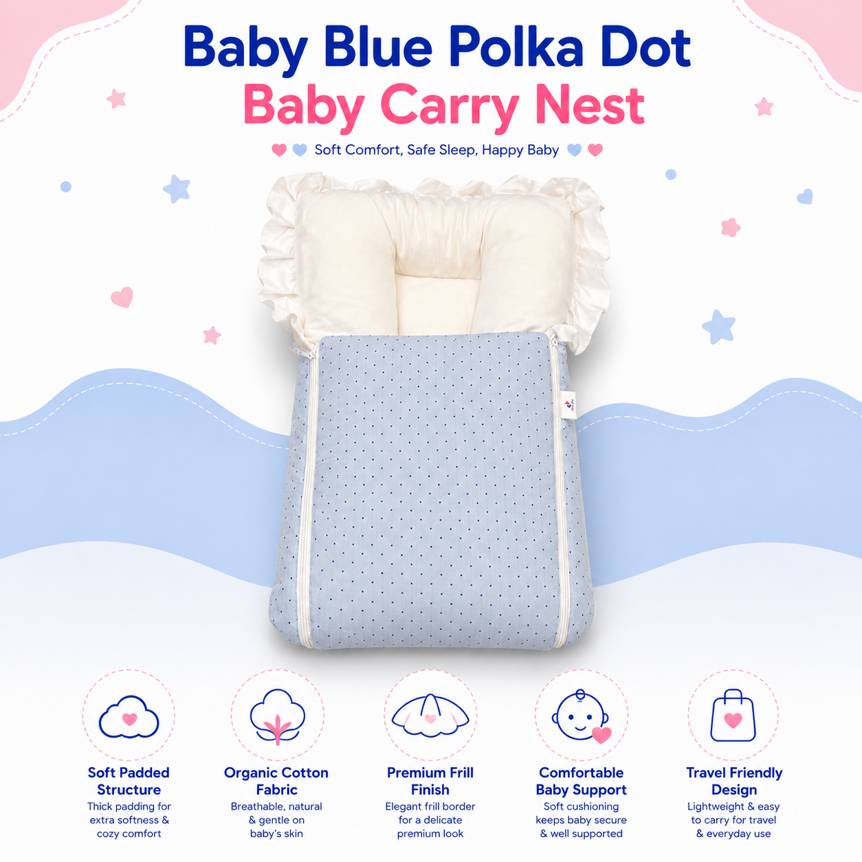 Polka Dot Baby Carry Nest