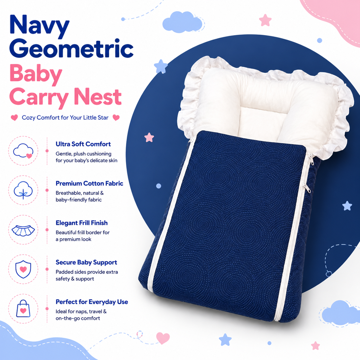 Geometric Baby Carry Nest