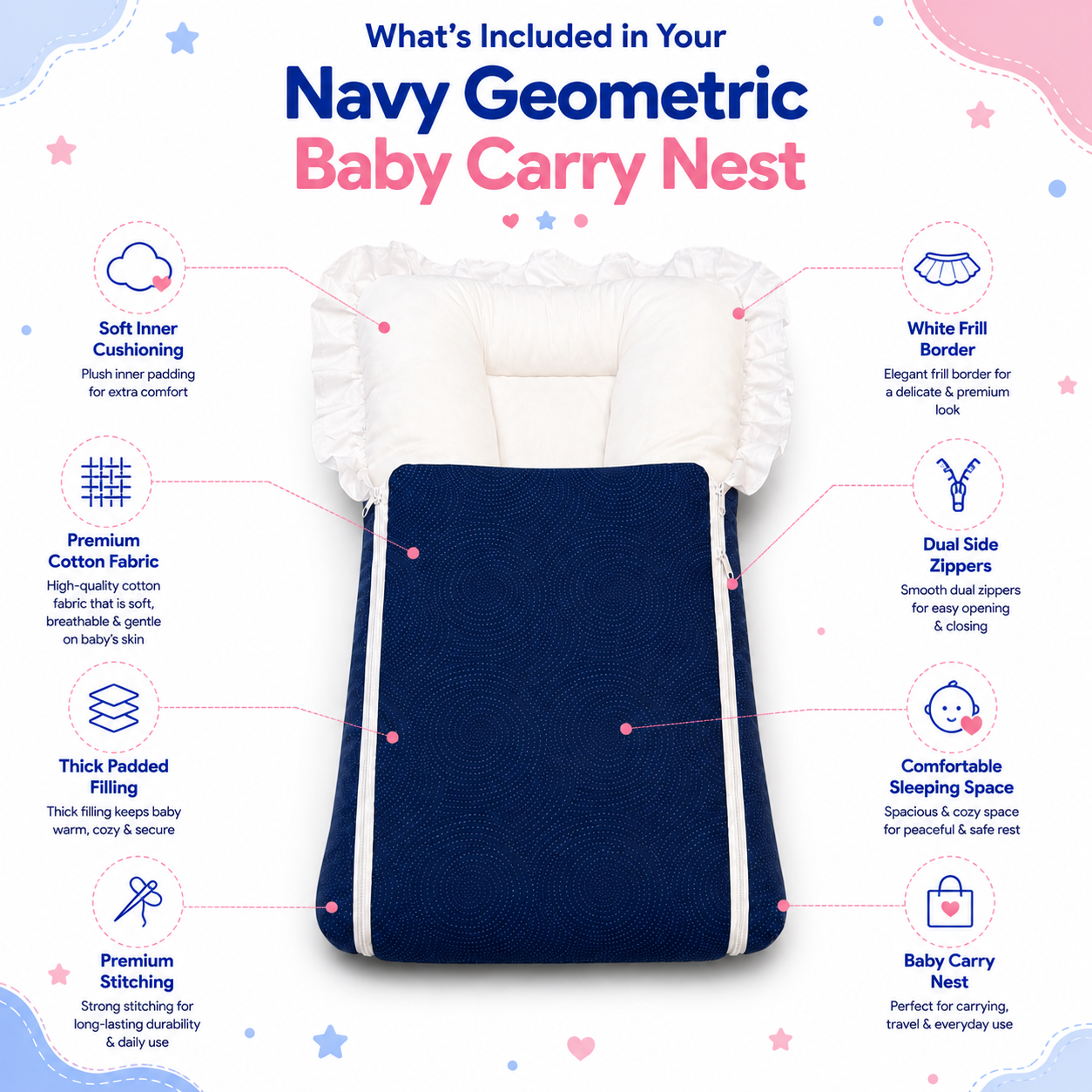 Geometric Baby Carry Nest