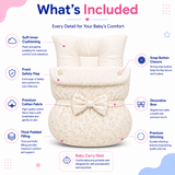 Cream Botanical Print Carry Nest