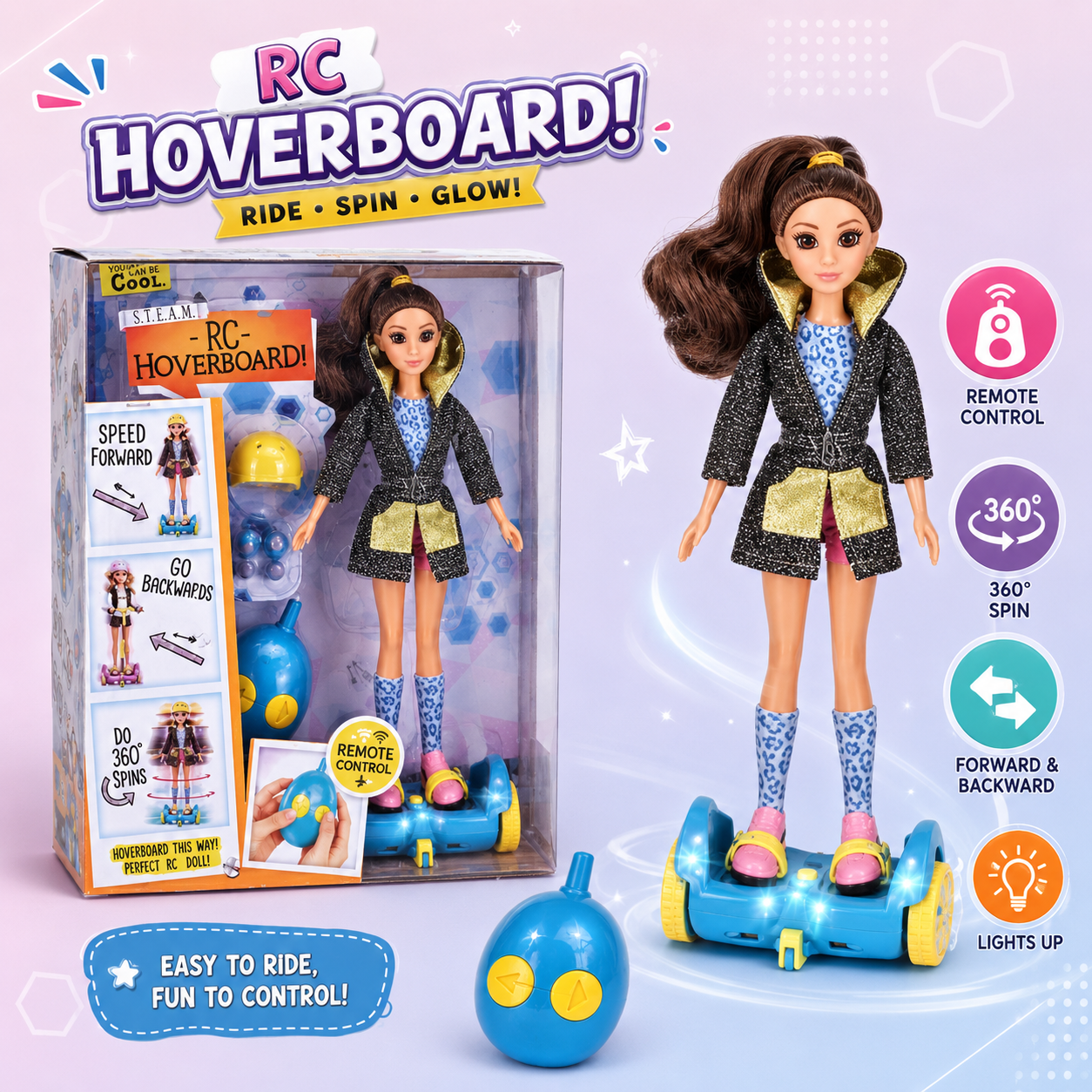 Rc Hoverboard Doll