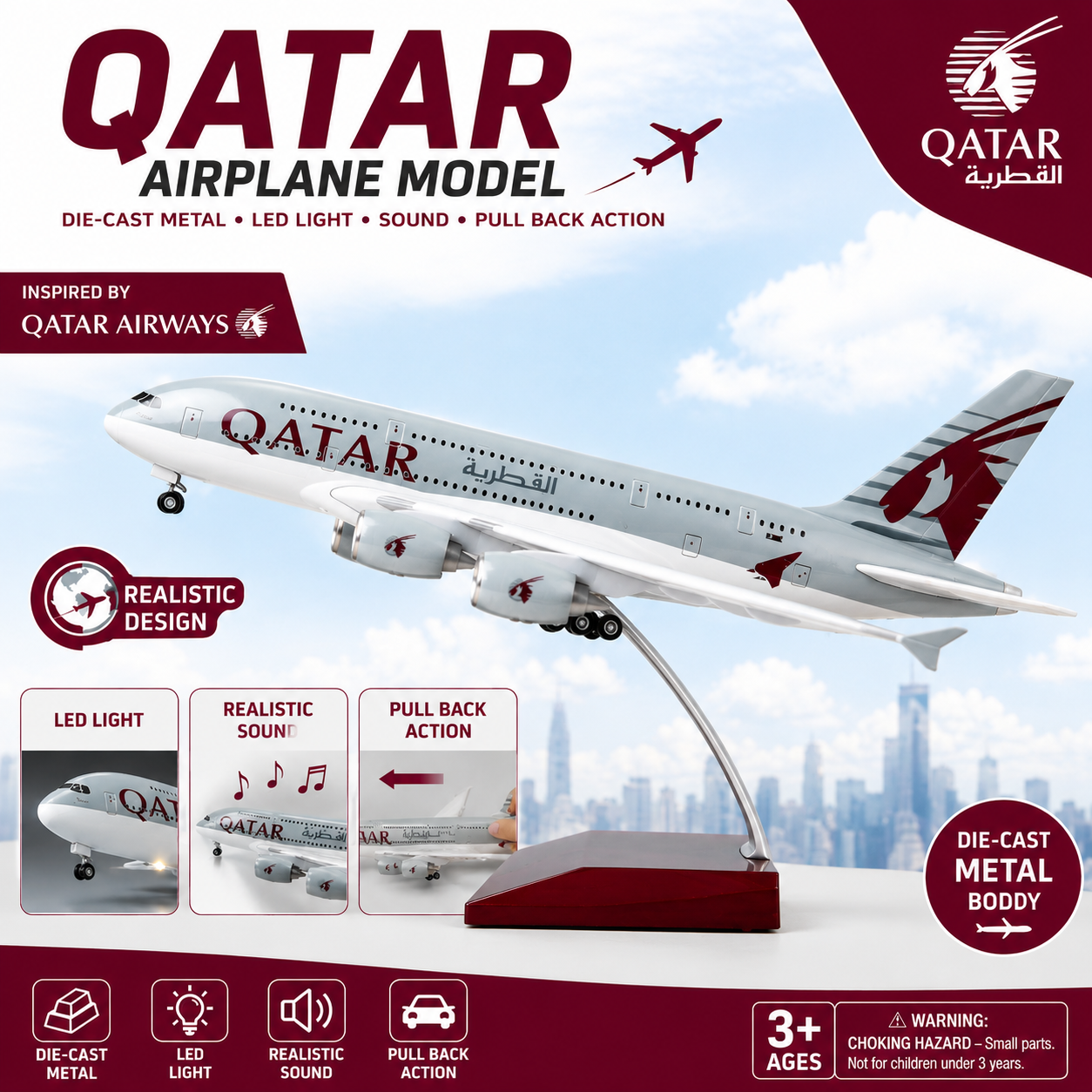 Qatar Airplane Model