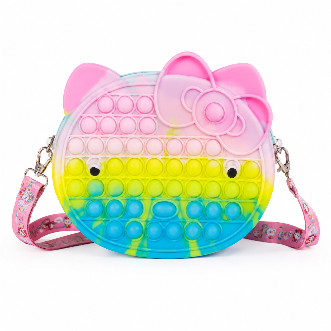 Rainbow Pop It Kitty Purse