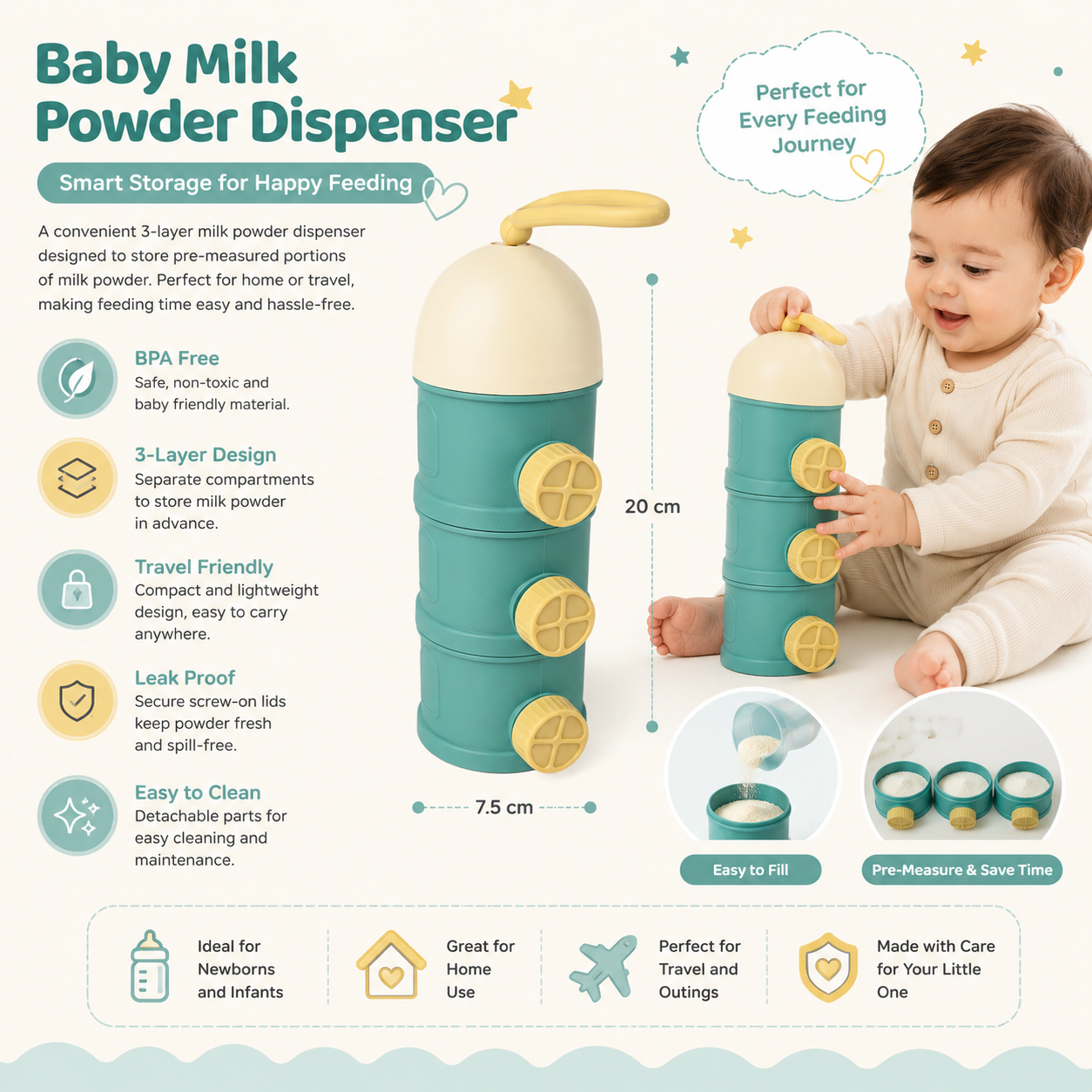 Baby Milk Powder Dispenser