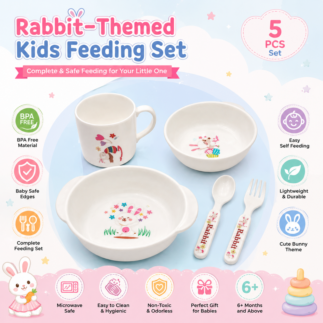 Rabbit Dinner Set